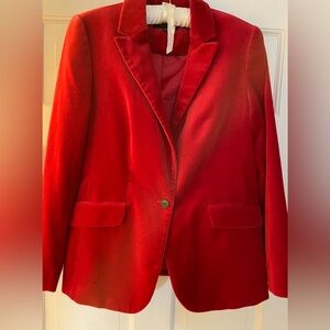 Talbots Red Velvet Blazer in Excellent Condition